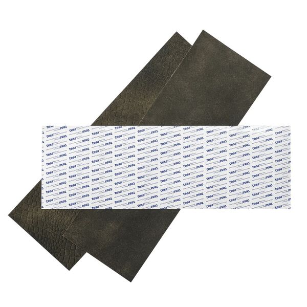 WallArt 16 st Tegel Hennessy twee tinten leer zwart