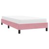vidaXL Bedframe zonder matras 90x220 cm fluweel roze