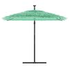 vidaXL Parasol met stalen paal 246x246x230 cm groen