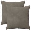 vidaXL Kussensloop 2 pcs HEERLEN Lichtgrijs 30 x 30 cm Fluweel