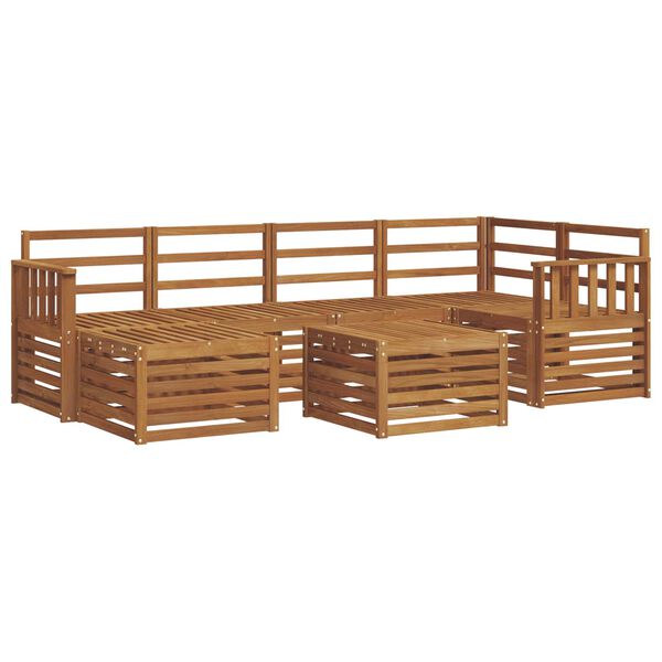 vidaXL Sofa-Sets Naturel Massief Acaciahout