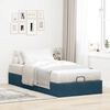 vidaXL Bedframe zonder matras 90x190 cm fluweel donkerblauw