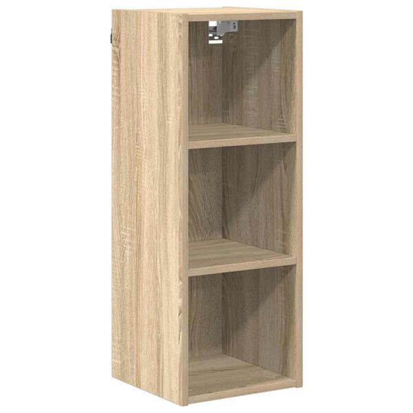 vidaXL Hangkast met opslag Sonoma Eiken 30 x 29,5 x 80 cm Bewerkt hout