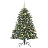vidaXL Kunstkerstboom met 150 LED Groen 150 cm PVC en Plastic en Staal