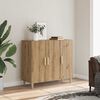 vidaXL Dressoir 90x34x80 cm bewerkt hout artisanaal eikenkleur