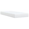 vidaXL Boxspring met matras kunstleer wit 90x190 cm