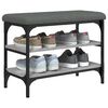 vidaXL Schoenenbank 62x32x47 cm bewerkt hout grijs sonoma eikenkleurig