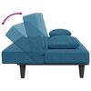 vidaXL 2-delige Loungeset met kussens fluweel blauw