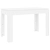 vidaXL Eettafel 120x60x76 cm bewerkt hout wit