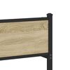 vidaXL Bedframe zonder matras metaal sonoma eikenkleur 200x200 cm