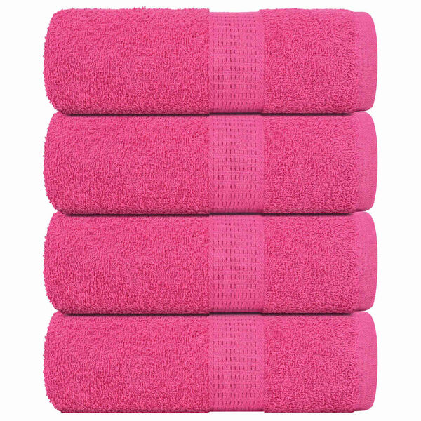 vidaXL Washandjes FROGN 4 st 30x30 cm 360 g/m&sup2; roze