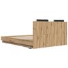vidaXL Bedframe met Hoofdeinde Artisan Eiken 160 x 200 cm Bewerkt hout