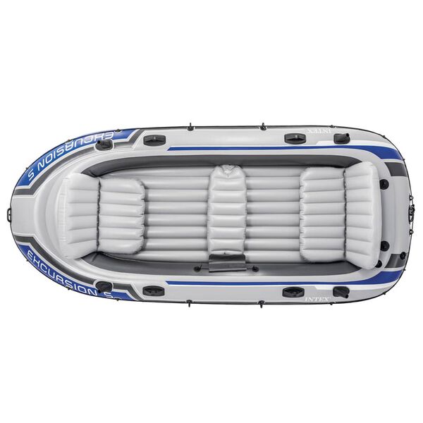 Intex Opblaasbotenset Excursion 5 met trolling motor en beugel