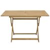 vidaXL Tuintafel inklapbaar 120x70x75 cm massief acaciahout