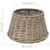 vidaXL Lampenkap 38x23 cm wicker naturel