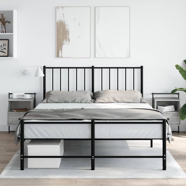 vidaXL Nachtkastjes 2 st wandgemonteerd 40x30x61 cm hout grijs sonoma