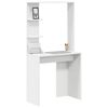 vidaXL Bureau met plank Wit 78,5 x 37 x 154,5 cm Bewerkt hout