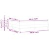 vidaXL Boxspringbed met matras Zwart 200 x 200 cm Stof