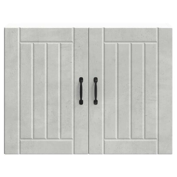 vidaXL Keukenbovenkast Lucca bewerkt hout betongrijs