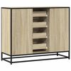 vidaXL Dressoir 92x35x76 cm bewerkt hout sonoma eikenkleurig