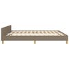vidaXL Bedframe zonder matras stof taupe 160x200 cm