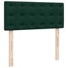 vidaXL Boxspring met matras fluweel donkergroen 120x200 cm
