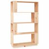 vidaXL Boekenkast/kamerscherm 80x25x132 cm massief grenenhout