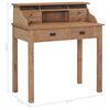 vidaXL Bureau 90x50x100 cm massief teakhout