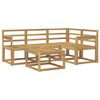 vidaXL Buiten bankenset 5 pcs Wit 59 x 59 x 37 cm Massief Acaciahout