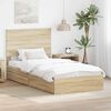 vidaXL Opslag bed met lade Sonoma Eiken 100 x 200 cm Bewerkt hout