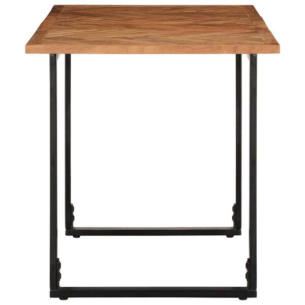 vidaXL Eettafel 140x70x75 cm massief acaciahout