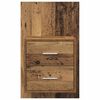 vidaXL Wandkastje 2 pcs Oud Hout 48,5 x 32,5 x 80 cm Bewerkt hout