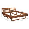 vidaXL Bedframe massief acaciahout 160x200 cm