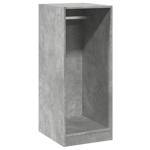 vidaXL Kledingkast 48x41x102 cm bewerkt hout betongrijs