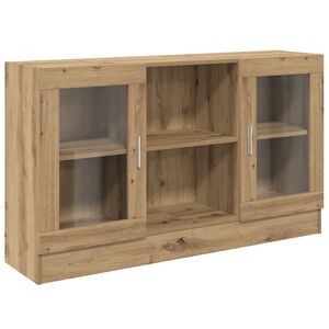 vidaXL Dressoir 120x30,5x70 cm bewerkt hout artisanaal eikenkleurig