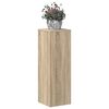 vidaXL Plantenstandaard 33x33x100 cm bewerkt hout sonoma eikenkleurig