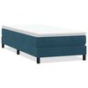 vidaXL Boxspring zonder matras fluweel donkerblauw 100x210 cm