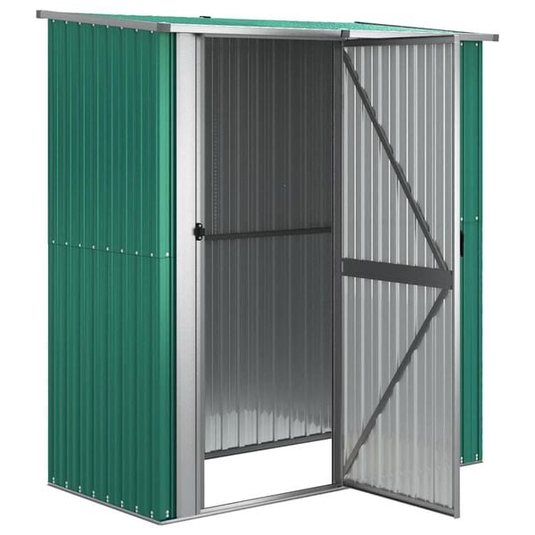 vidaXL Tuinhuis Groen 180,5x97x209,5 cm Gegalvaniseerd Staal