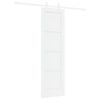 vidaXL Schuifdeur 61 x 198,5 cm Bewerkt hout Wit