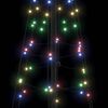 vidaXL LED Kerstboom met 390 LED met standaard Multikleur 250 cm IJzer