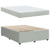 vidaXL Bedframe met matras Lichtgrijs 140 x 200 cm Stof