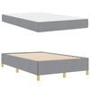 vidaXL Bedframe met matras Lichtgrijs 120 x 200 cm Stof
