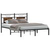 vidaXL Bedframe zonder matras hout gerookt eikenkleurig 150x200 cm