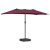 vidaXL Tuinparasol Bordeaux Rood 385 x 209 x 244 cm Polyester