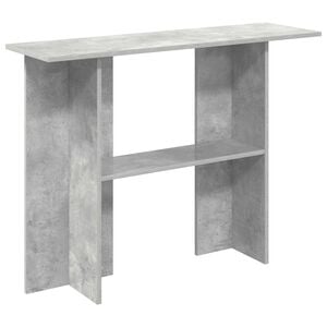 vidaXL Wandtafel Betongrijs 100 x 30 x 75 cm Bewerkt hout