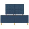vidaXL Bedframe met hoofdeinde Blauw 140 x 190 cm Stof