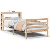 vidaXL Bedframe met hoofdbord massief grenenhout 90x200 cm