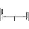 vidaXL Bedframe met hoofd- en voeteneinde metaal zwart 100x200 cm