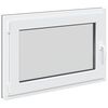 vidaXL Kelderraam RISOR 90 x 60 cm PVC en glas Antracietkleurig