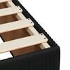 vidaXL Boxspring met matras fluweel zwart 120x200 cm